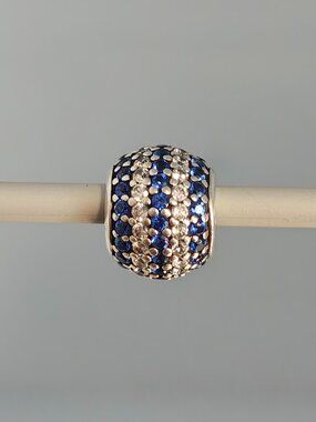 Authentic Pandora Retired Blue Nautical Pave Lights Charm – 791172NCB